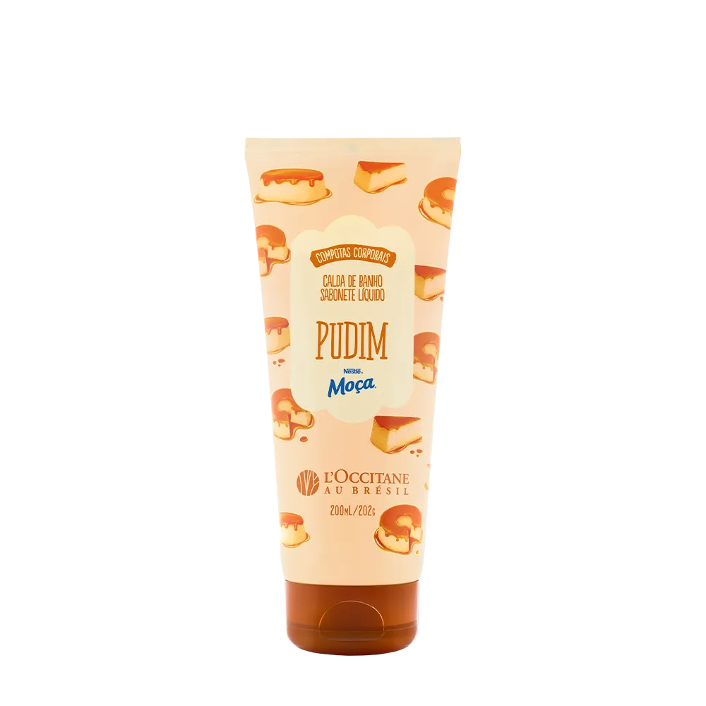 Calda de Banho Sabonete Líquido Pudim 200mL